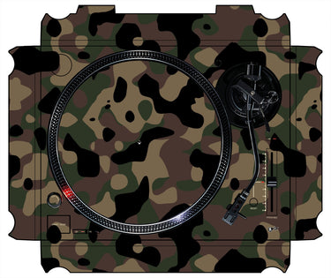 Technics 1200 / 1210 MK7 Skin Camo Woodland